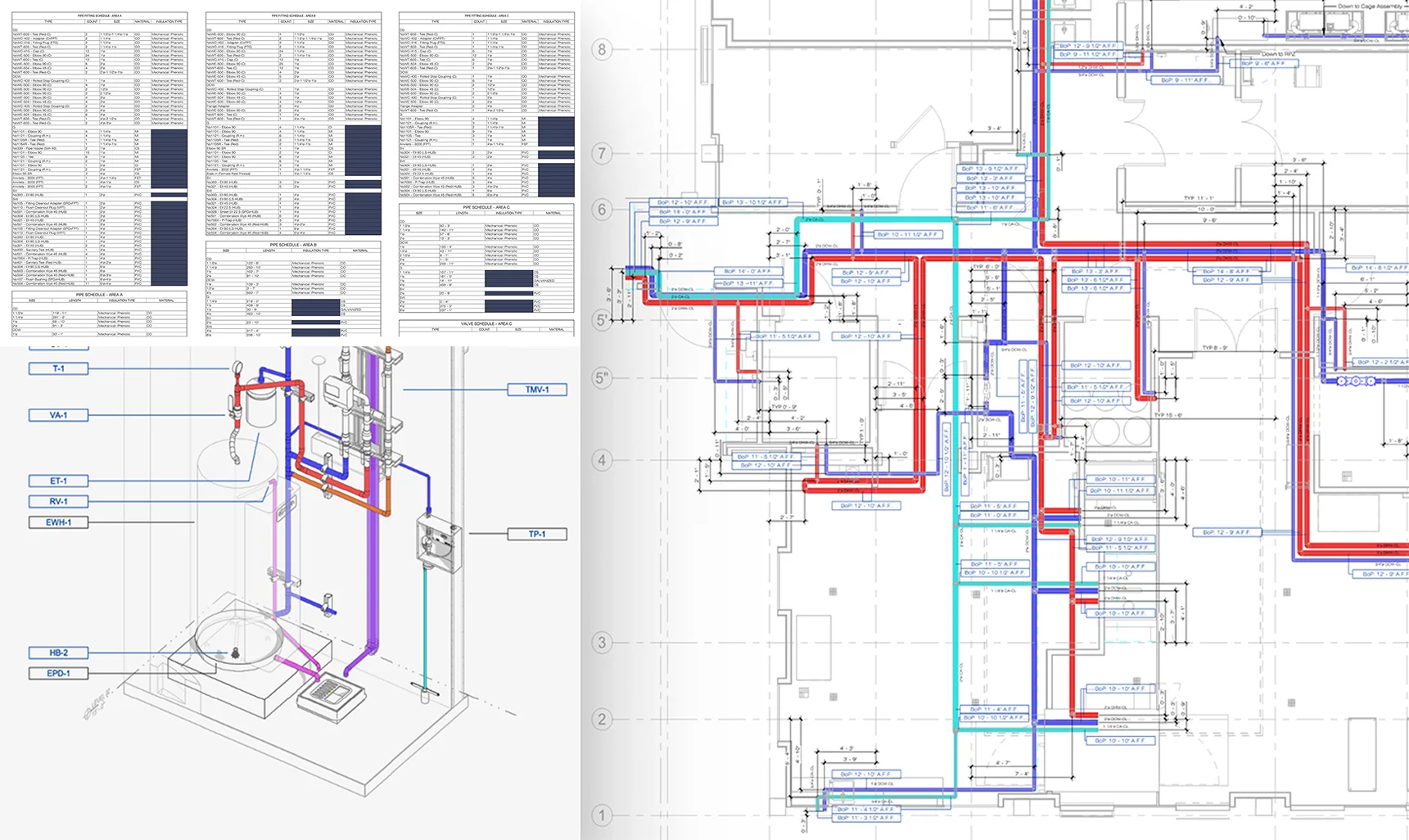 Installation Shop Drawings and BOM Schedules